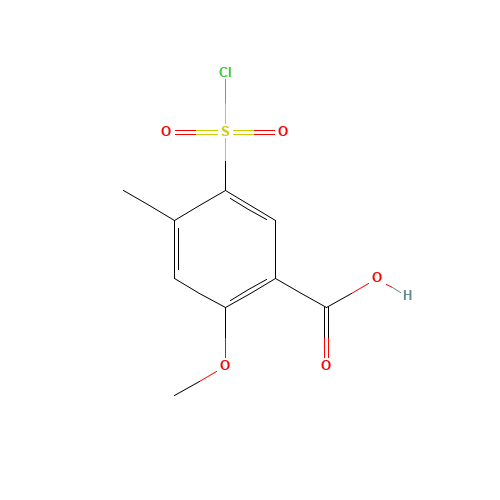 5-chlorosulfonyl-2-methoxy-4-methylbenzoic acid (CAS: 85591-40-8) - Related Chemical Product