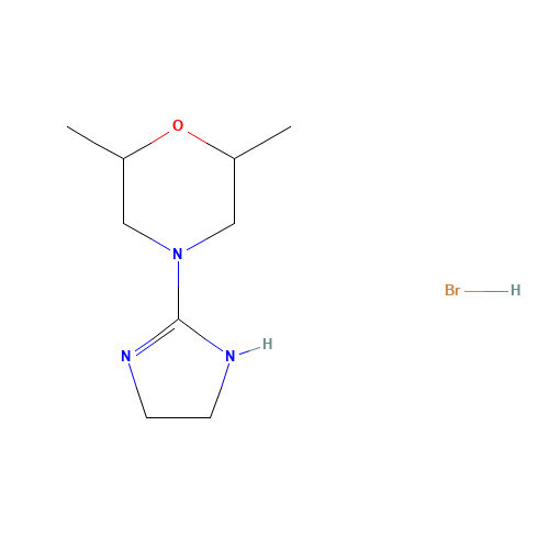 4-(4,5-dihydro-1H-imidazol-2-yl)-2,6-dimethylmorpholine;hydrobromide (CAS: 218930-08-6) - Related Chemical Product