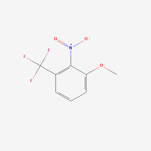 1-methoxy-2-nitro-3-(trifluoromethyl)benzene (CAS: 1227511-63-8) - Chemical Structure and Molecular Formula 