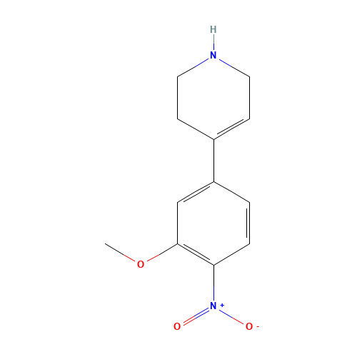 4-(3-methoxy-4-nitrophenyl)-1,2,3,6-tetrahydropyridine (CAS: 1116228-85-3) - Related Chemical Product