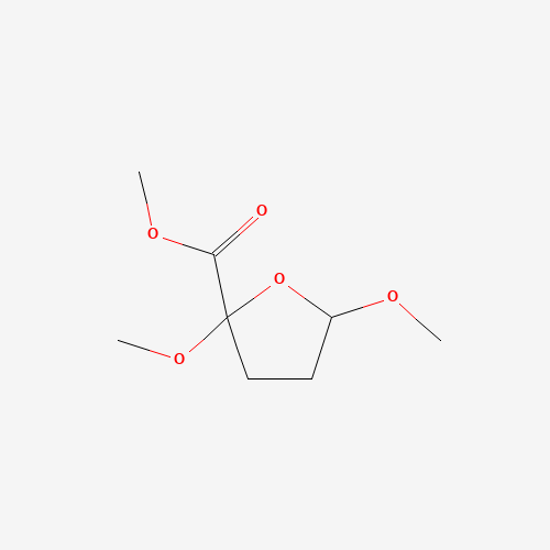 methyl 2,5-dimethoxyoxolane-2-carboxylate (CAS: 39658-49-6) - Chemical Structure and Molecular Formula 