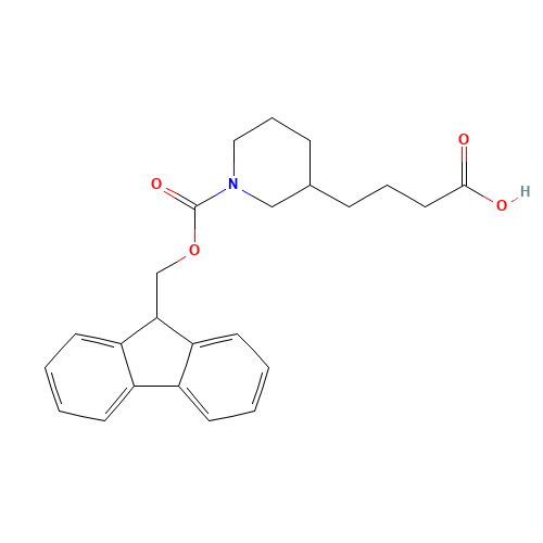 4-[1-(9H-fluoren-9-ylmethoxycarbonyl)piperidin-3-yl]butanoic acid (CAS: 886366-26-3) - Related Chemical Product