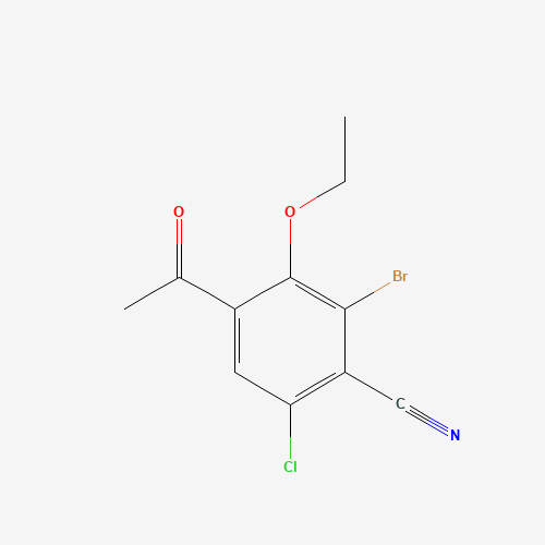 4-acetyl-2-bromo-6-chloro-3-ethoxybenzonitrile (CAS: 1382997-16-1) - Related Chemical Product