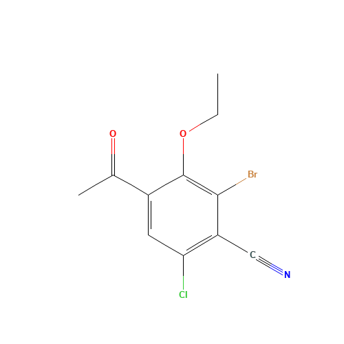 4-acetyl-2-bromo-6-chloro-3-ethoxybenzonitrile (CAS: 1382997-16-1) - Related Chemical Product