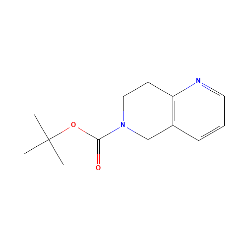 tert-butyl 7,8-dihydro-5H-1,6-naphthyridine-6-carboxylate (CAS: 259809-44-4) - Chemical Structure and Molecular Formula 