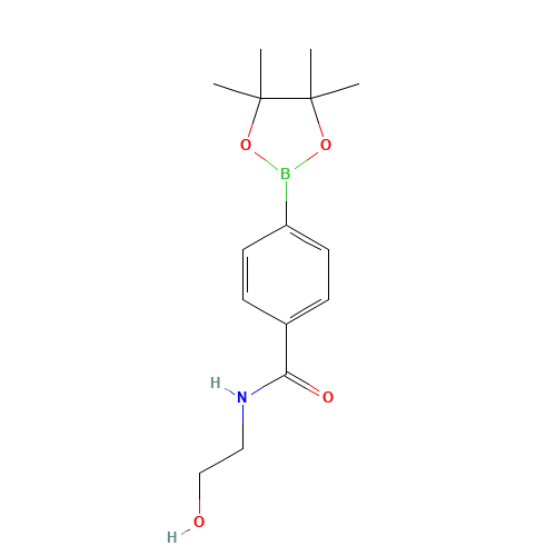 N-(2-hydroxyethyl)-4-(4,4,5,5-tetramethyl-1,3,2-dioxaborolan-2-yl)benzamide (CAS: 1073353-51-1) - Related Chemical Product