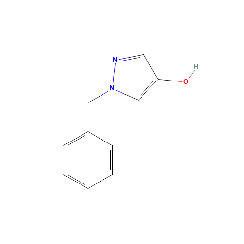 1-benzylpyrazol-4-ol (CAS: 226989-35-1) - Chemical Structure and Molecular Formula 