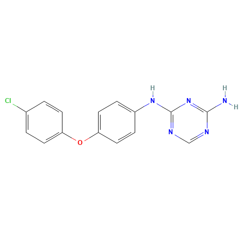 2-N-[4-(4-chlorophenoxy)phenyl]-1,3,5-triazine-2,4-diamine (CAS: 333735-67-4) - Related Chemical Product