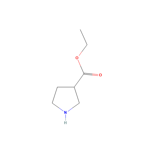 ethyl pyrrolidine-3-carboxylate (CAS: 81049-29-8) - Chemical Structure and Molecular Formula 