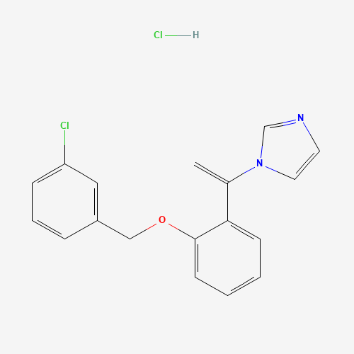 1-[1-[2-[(3-chlorophenyl)methoxy]phenyl]ethenyl]imidazole;hydrochloride (CAS: 77174-66-4) - Related Chemical Product