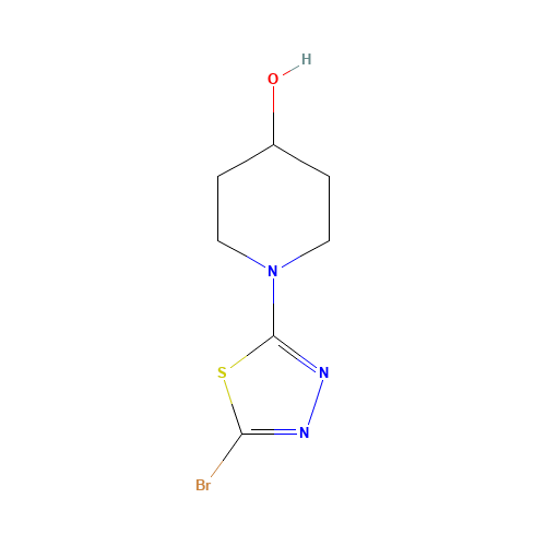 1-(5-bromo-1,3,4-thiadiazol-2-yl)piperidin-4-ol (CAS: 1020658-54-1) - Related Chemical Product