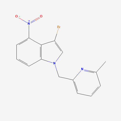 3-bromo-1-[(6-methylpyridin-2-yl)methyl]-4-nitroindole (CAS: 1527518-31-5) - Related Chemical Product
