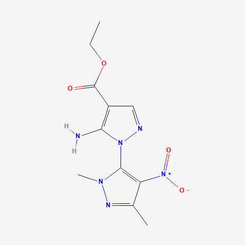 ethyl 5-amino-1-(2,5-dimethyl-4-nitropyrazol-3-yl)pyrazole-4-carboxylate (CAS: 519056-62-3) - Related Chemical Product
