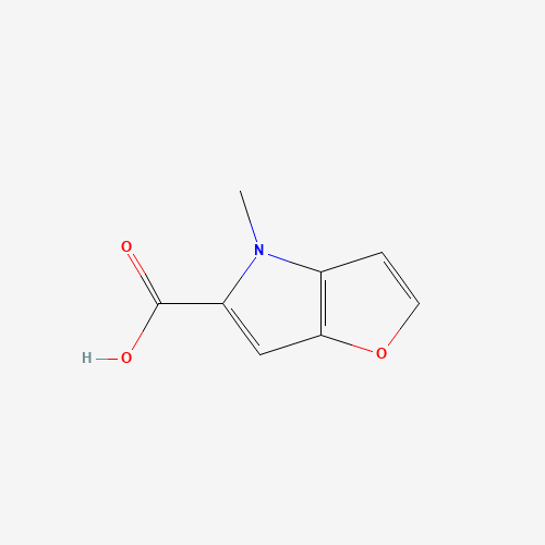 4-methylfuro[3,2-b]pyrrole-5-carboxylic acid (CAS: 117613-30-6) - Chemical Structure and Molecular Formula 