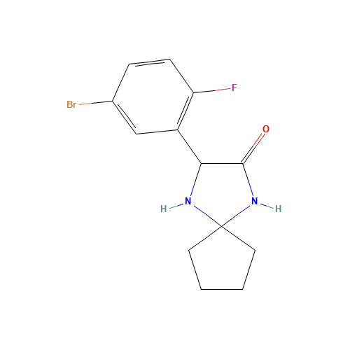 2-(5-bromo-2-fluorophenyl)-1,4-diazaspiro[4.4]nonan-3-one (CAS: 1272755-79-9) - Related Chemical Product