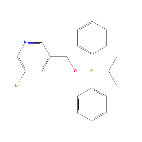 (5-bromopyridin-3-yl)methoxy-tert-butyl-diphenylsilane (CAS: 153607-77-3) - Related Chemical Product