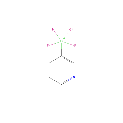 potassium;trifluoro(pyridin-3-yl)boranuide (CAS: 561328-69-6) - Chemical Structure and Molecular Formula 
