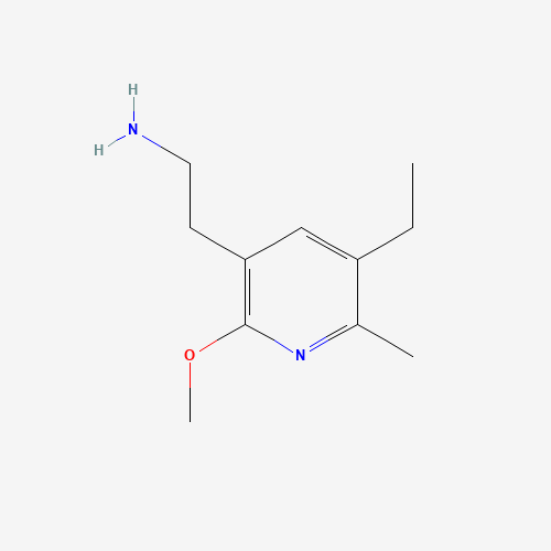 2-(5-ethyl-2-methoxy-6-methylpyridin-3-yl)ethanamine (CAS: 139394-31-3) - Chemical Structure and Molecular Formula 