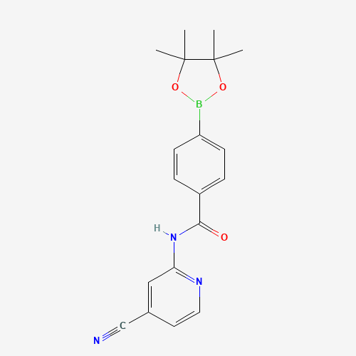 N-(4-cyanopyridin-2-yl)-4-(4,4,5,5-tetramethyl-1,3,2-dioxaborolan-2-yl)benzamide (CAS: 1418307-35-3) - Related Chemical Product