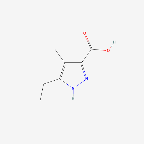 5-ethyl-4-methyl-1H-pyrazole-3-carboxylic acid (CAS: 957129-38-3) - Chemical Structure and Molecular Formula 