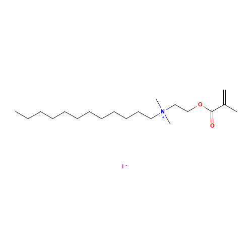 dodecyl-dimethyl-[2-(2-methylprop-2-enoyloxy)ethyl]azanium;iodide (CAS: 63148-01-6) - Related Chemical Product