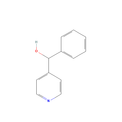 phenyl(pyridin-4-yl)methanol (CAS: 33974-27-5) - Chemical Structure and Molecular Formula 
