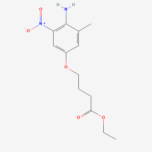 ethyl 4-(4-amino-3-methyl-5-nitrophenoxy)butanoate (CAS: 808743-59-1) - Related Chemical Product