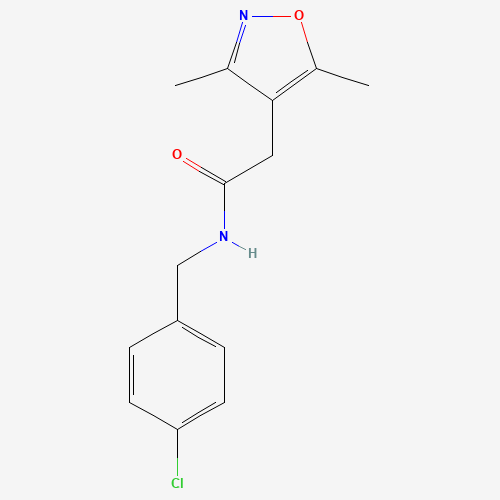 N-[(4-chlorophenyl)methyl]-2-(3,5-dimethyl-1,2-oxazol-4-yl)acetamide (CAS: 923804-22-2) - Related Chemical Product