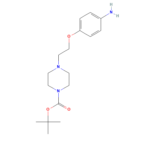 tert-butyl 4-[2-(4-aminophenoxy)ethyl]piperazine-1-carboxylate (CAS: 862874-77-9) - Related Chemical Product