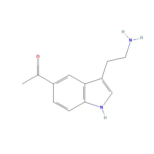 1-[3-(2-aminoethyl)-1H-indol-5-yl]ethanone (CAS: 3551-18-6) - Related Chemical Product