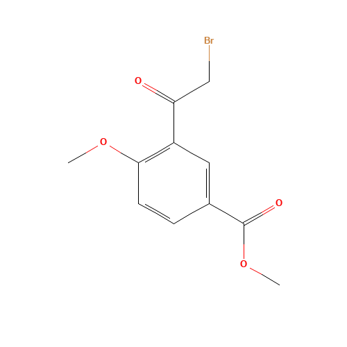 methyl 3-(2-bromoacetyl)-4-methoxybenzoate (CAS: 1195945-05-1) - Related Chemical Product