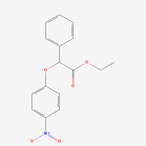 ethyl 2-(4-nitrophenoxy)-2-phenylacetate (CAS: 198153-12-7) - Chemical Structure and Molecular Formula 