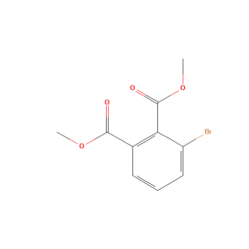 dimethyl 3-bromobenzene-1,2-dicarboxylate (CAS: 58749-33-0) - Chemical Structure and Molecular Formula 