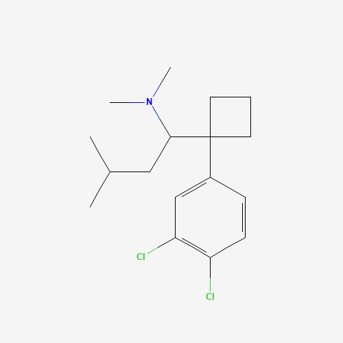 1-[1-(3,4-dichlorophenyl)cyclobutyl]-N,N,3-trimethylbutan-1-amine (CAS: 766462-77-5) - Related Chemical Product