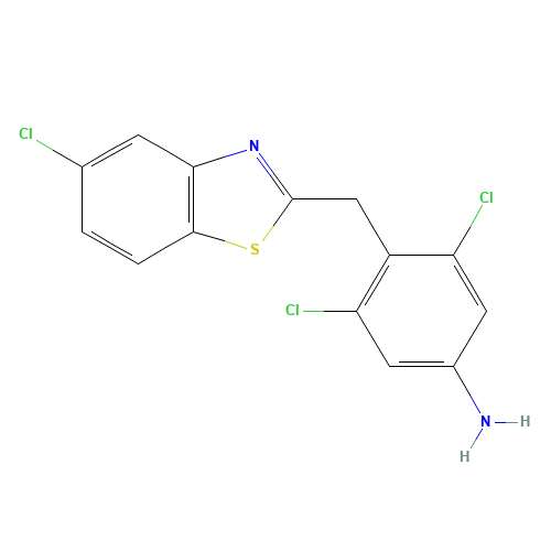 3,5-dichloro-4-[(5-chloro-1,3-benzothiazol-2-yl)methyl]aniline (CAS: 315228-09-2) - Related Chemical Product