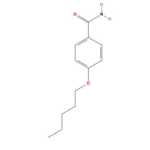 4-pentoxybenzamide (CAS: 102872-11-7) - Chemical Structure and Molecular Formula 