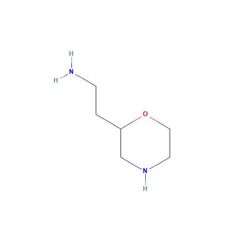2-morpholin-2-ylethanamine (CAS: 863012-89-9) - Chemical Structure and Molecular Formula 