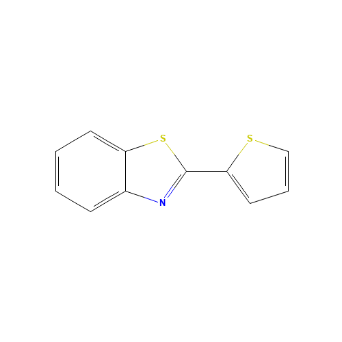 2-thiophen-2-yl-1,3-benzothiazole (CAS: 34243-38-4) - Chemical Structure and Molecular Formula 