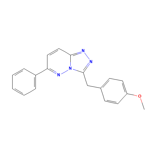 3-[(4-methoxyphenyl)methyl]-6-phenyl-[1,2,4]triazolo[4,3-b]pyridazine (CAS: 1002308-06-6) - Chemical Structure and Molecular Formula 