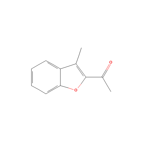 1-(3-methyl-1-benzofuran-2-yl)ethanone (CAS: 23911-56-0) - Chemical Structure and Molecular Formula 