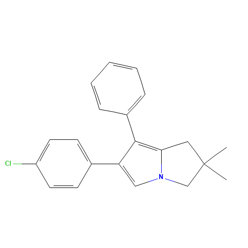 6-(4-chlorophenyl)-2,2-dimethyl-7-phenyl-1,3-dihydropyrrolizine (CAS: 133111-56-5) - Related Chemical Product