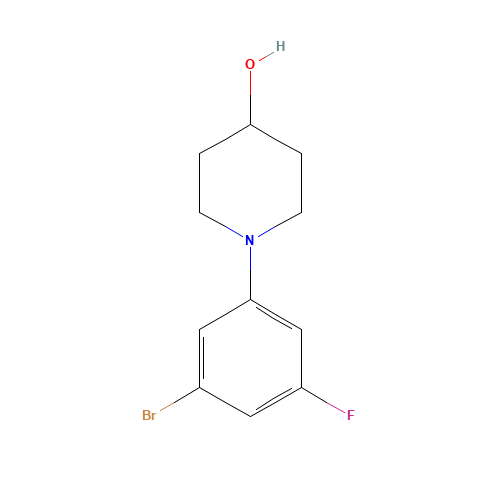 1-(3-bromo-5-fluorophenyl)piperidin-4-ol (CAS: 1129541-98-5) - Related Chemical Product
