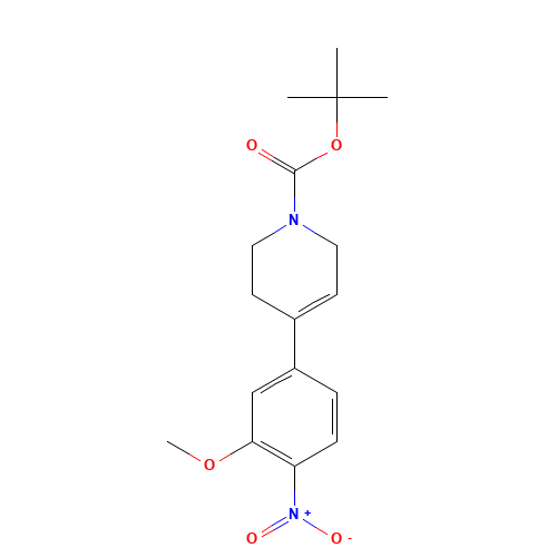 tert-butyl 4-(3-methoxy-4-nitrophenyl)-3,6-dihydro-2H-pyridine-1-carboxylate (CAS: 1233145-65-7) - Related Chemical Product