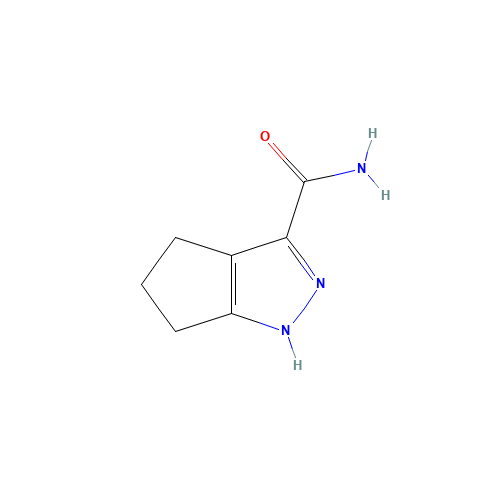 1,4,5,6-tetrahydrocyclopenta[c]pyrazole-3-carboxamide (CAS: 851776-30-2) - Chemical Structure and Molecular Formula 