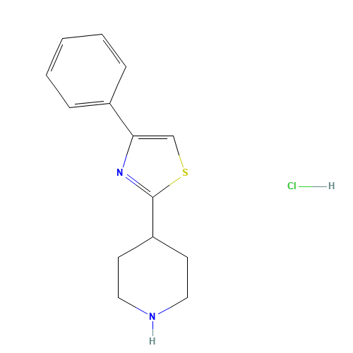 4-phenyl-2-piperidin-4-yl-1,3-thiazole;hydrochloride (CAS: 1205636-88-9) - Related Chemical Product