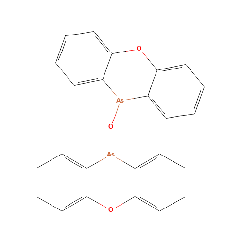 10-phenoxarsinin-10-yloxyphenoxarsinine (CAS: 58-36-6) - Related Chemical Product