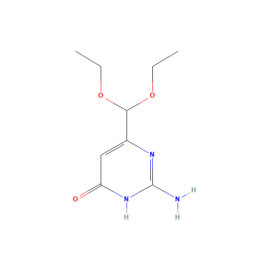 2-amino-6-(diethoxymethyl)-1H-pyrimidin-4-one (CAS: 78711-26-9) - Related Chemical Product