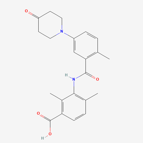 2,4-dimethyl-3-[[2-methyl-5-(4-oxopiperidin-1-yl)benzoyl]amino]benzoic acid (CAS: 1529761-11-2) - Related Chemical Product