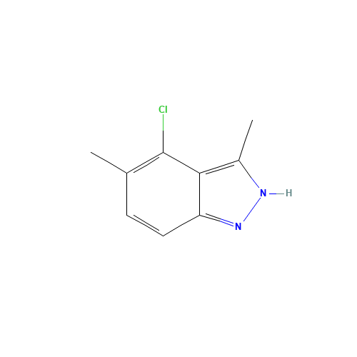 4-chloro-3,5-dimethyl-2H-indazole (CAS: 1421252-91-6) - Chemical Structure and Molecular Formula 