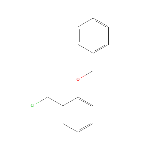1-(chloromethyl)-2-phenylmethoxybenzene (CAS: 23915-08-4) - Chemical Structure and Molecular Formula 
